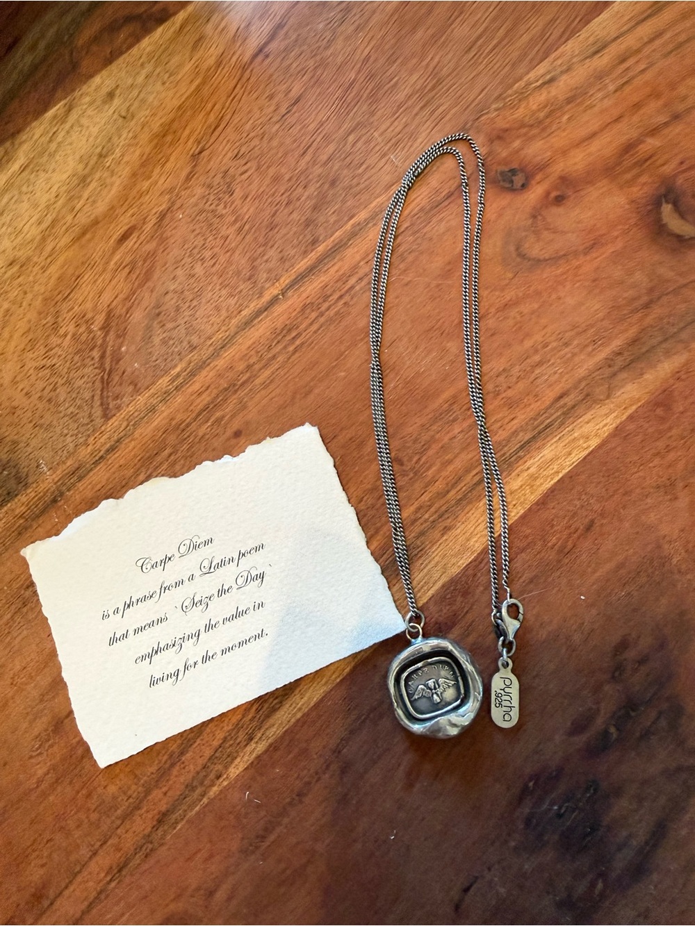 Pyrrha Wax Seal necklace